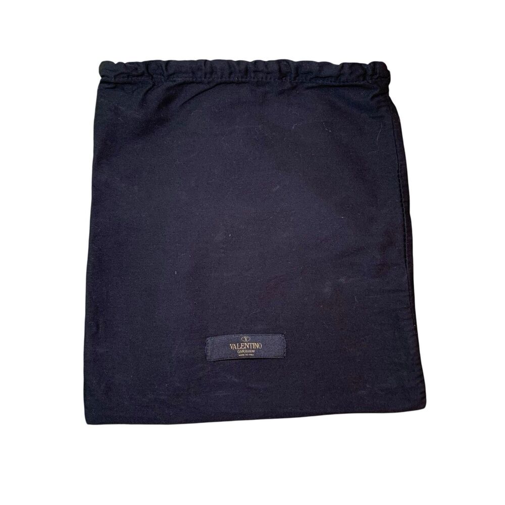 Valentino Garavani Black Drawstring Storage Dust Bag 11x12